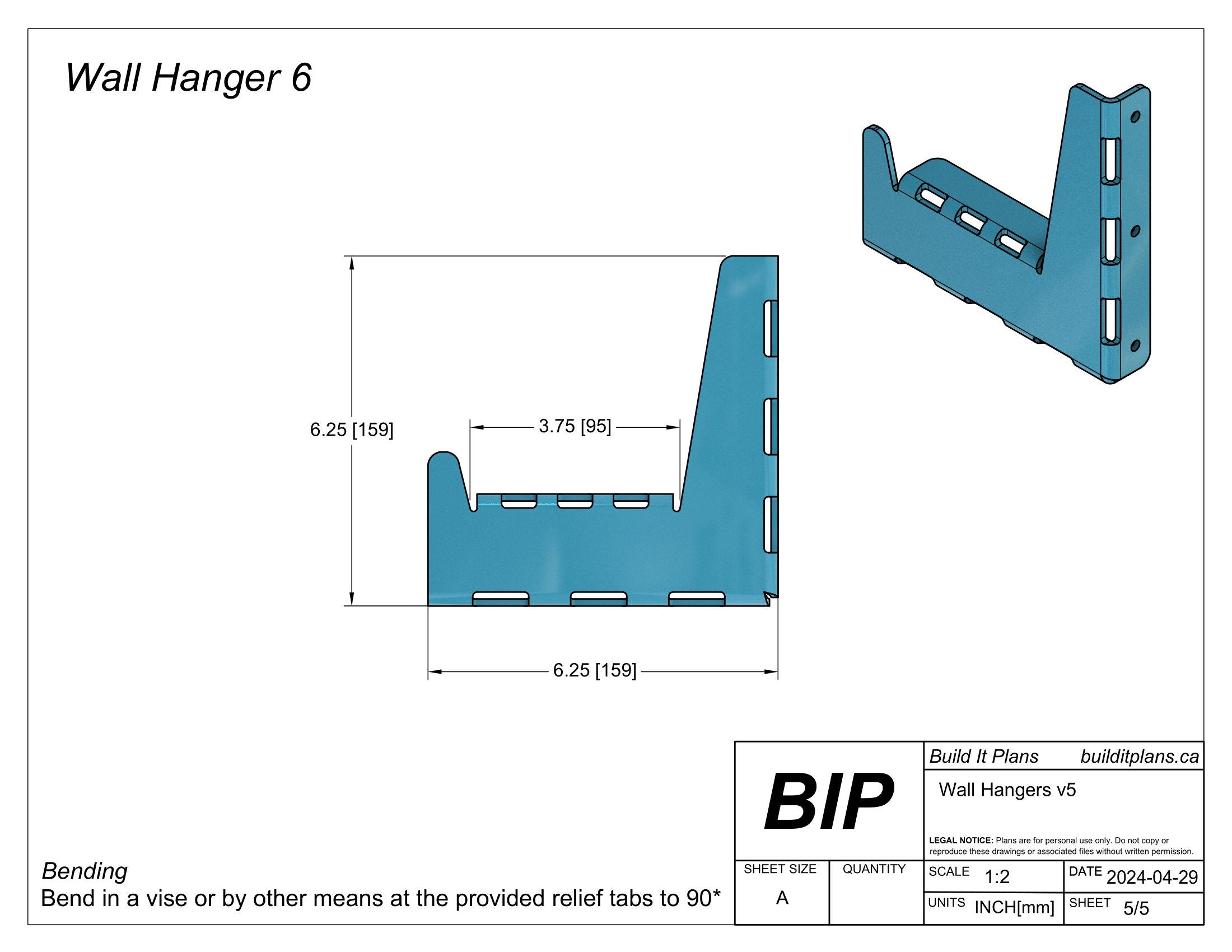 Universal Wall Hook DXF Files – Garage Tool Storage Hanger Cut Files
