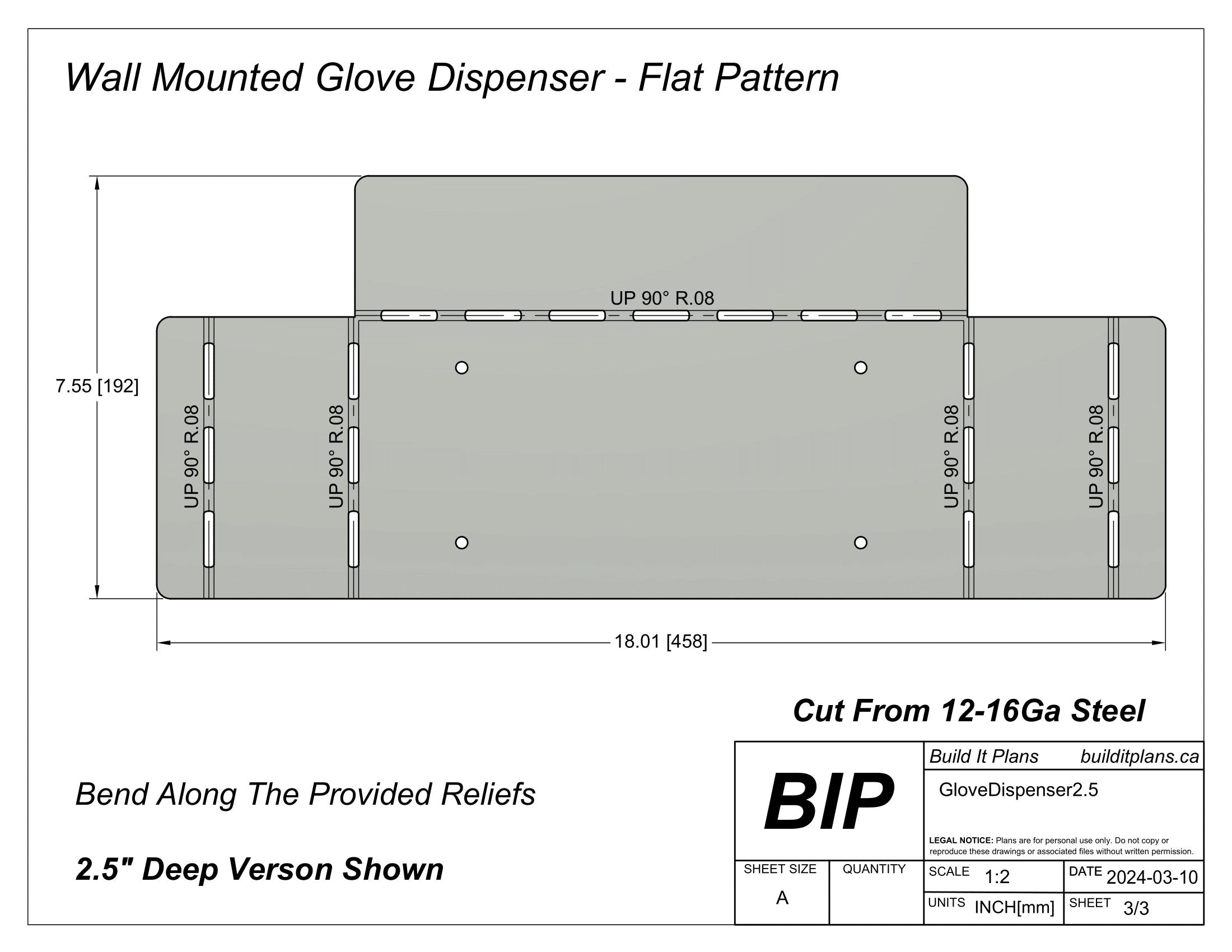 Glove Dispenser DXF Files - Glove Box Holder Cut File
