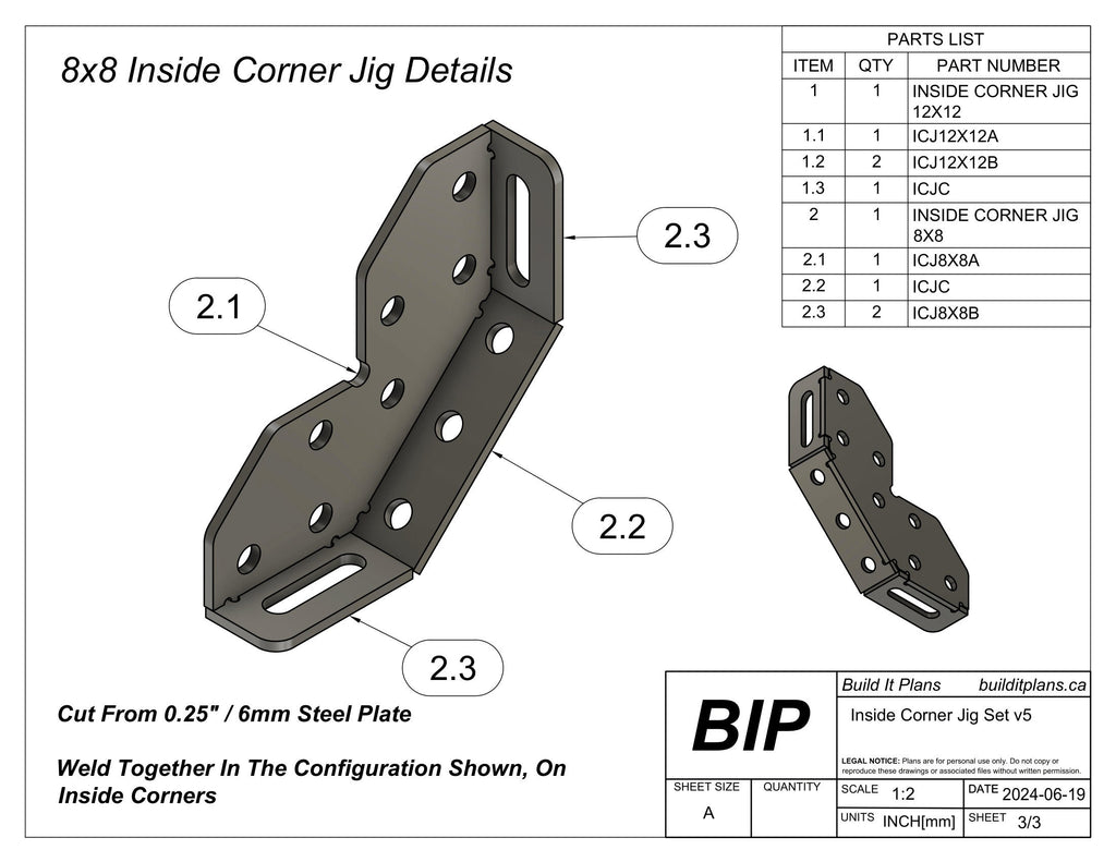 Inside Corner Jig DXF Files – Fixture Table Jig Cut File Pack