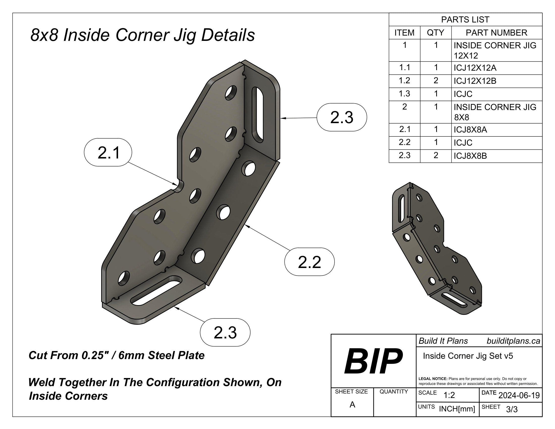 Inside Corner Jig DXF Files – Fixture Table Jig Cut File Pack