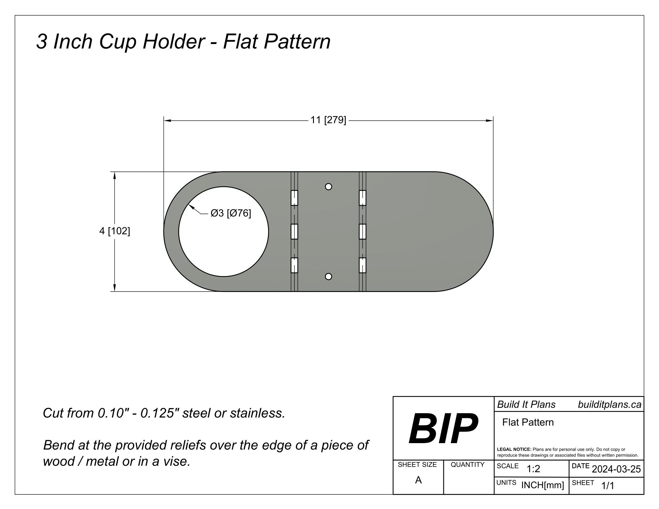 Universal Cup Holder DXF - Drink Holder Cut Files