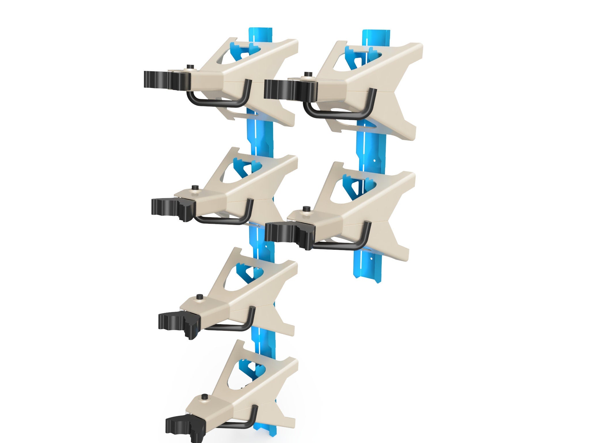 Large Jack Stand Rack DXF - 3-12 Ton Jackstand Wall Hook Cut Files