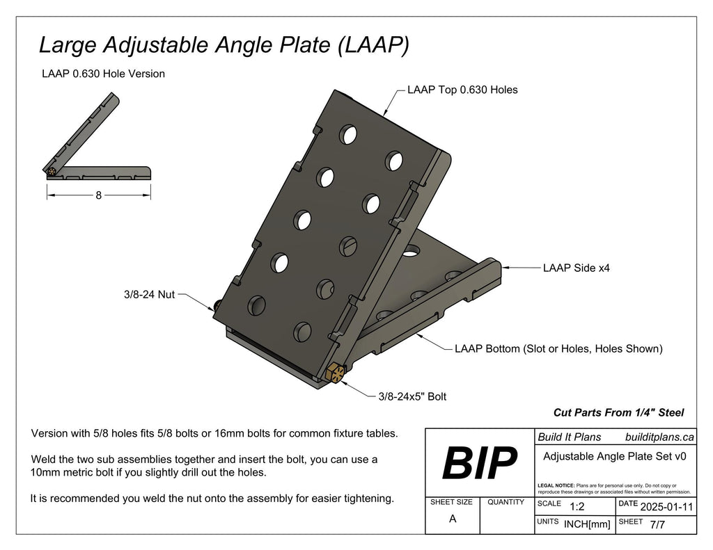 Adjustable Angle Plate DXF Bundle – Welding Fixture Tool Cut Files
