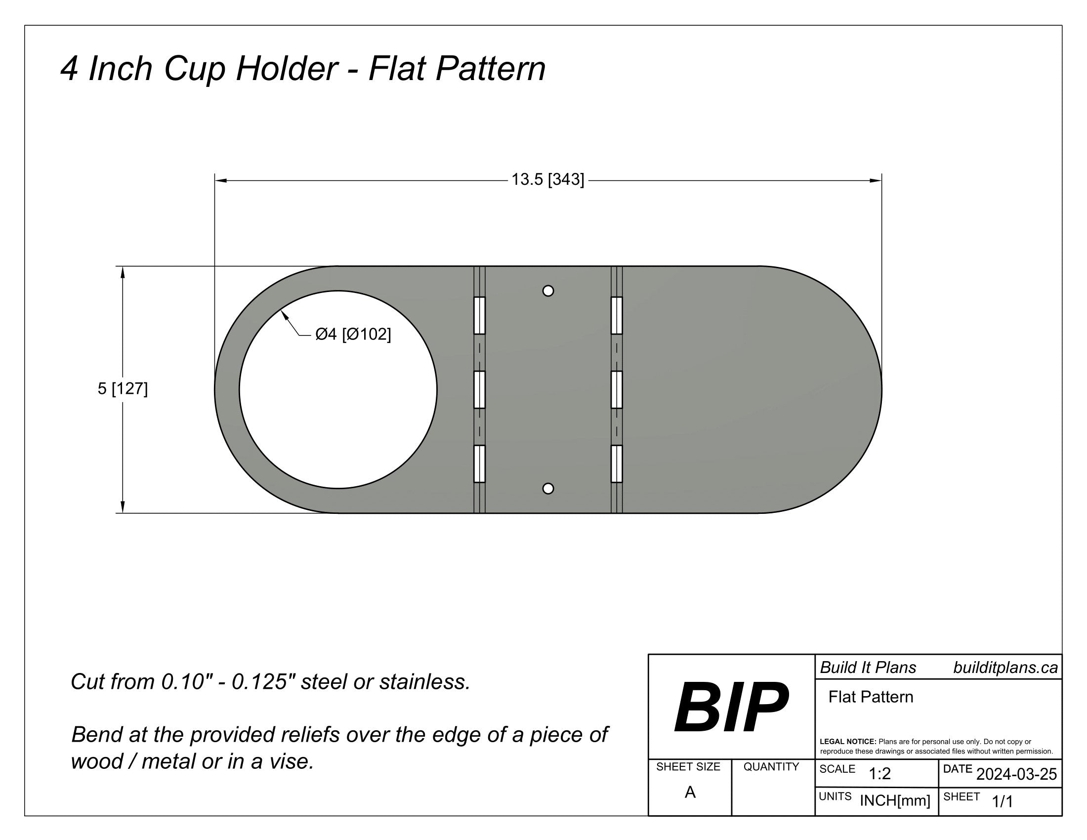 Universal Cup Holder DXF - Drink Holder Cut Files