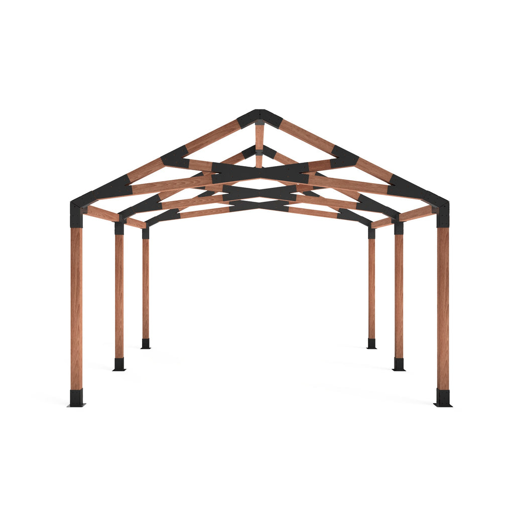 6/12 Pitch Truss Bracket DXF Cut Files - 4x4 Post Frame Kit