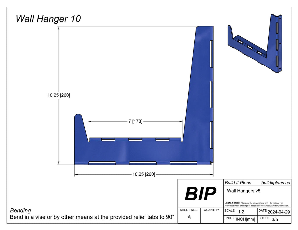 Universal Wall Hook DXF Files – Garage Tool Storage Hanger Cut Files