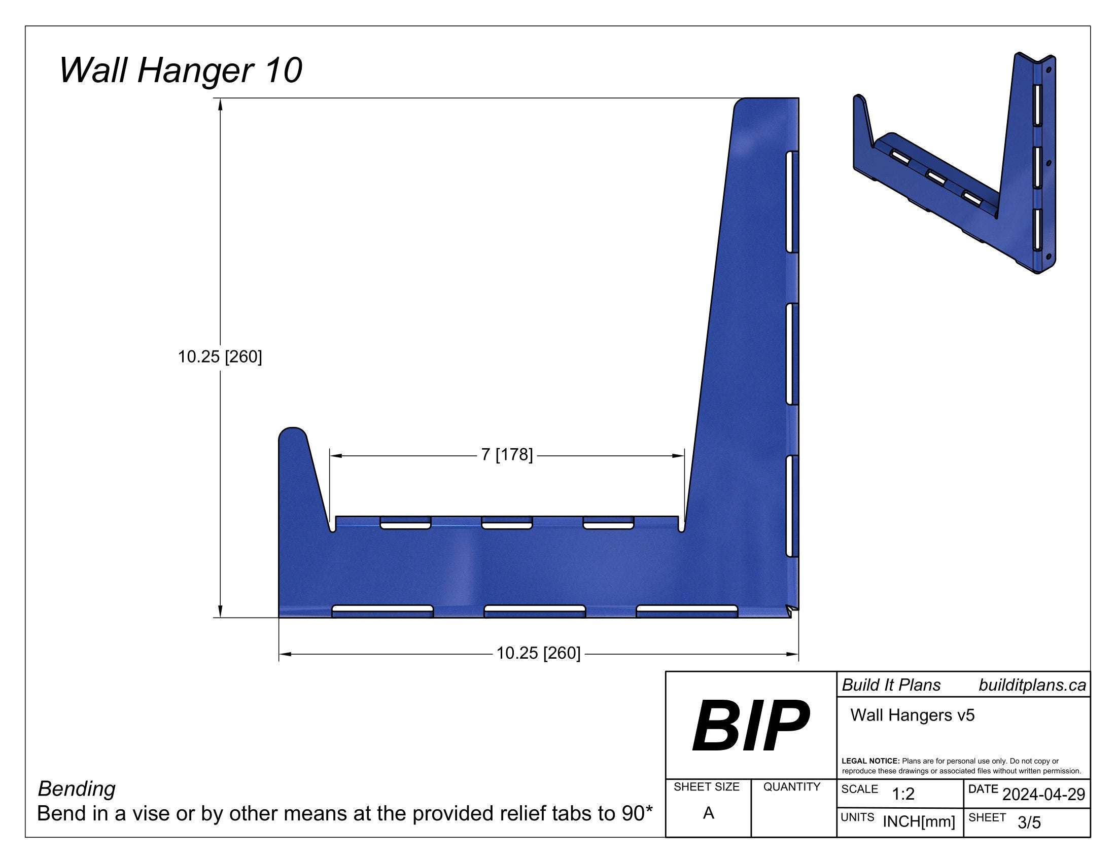 Universal Wall Hook DXF Files – Garage Tool Storage Hanger Cut Files