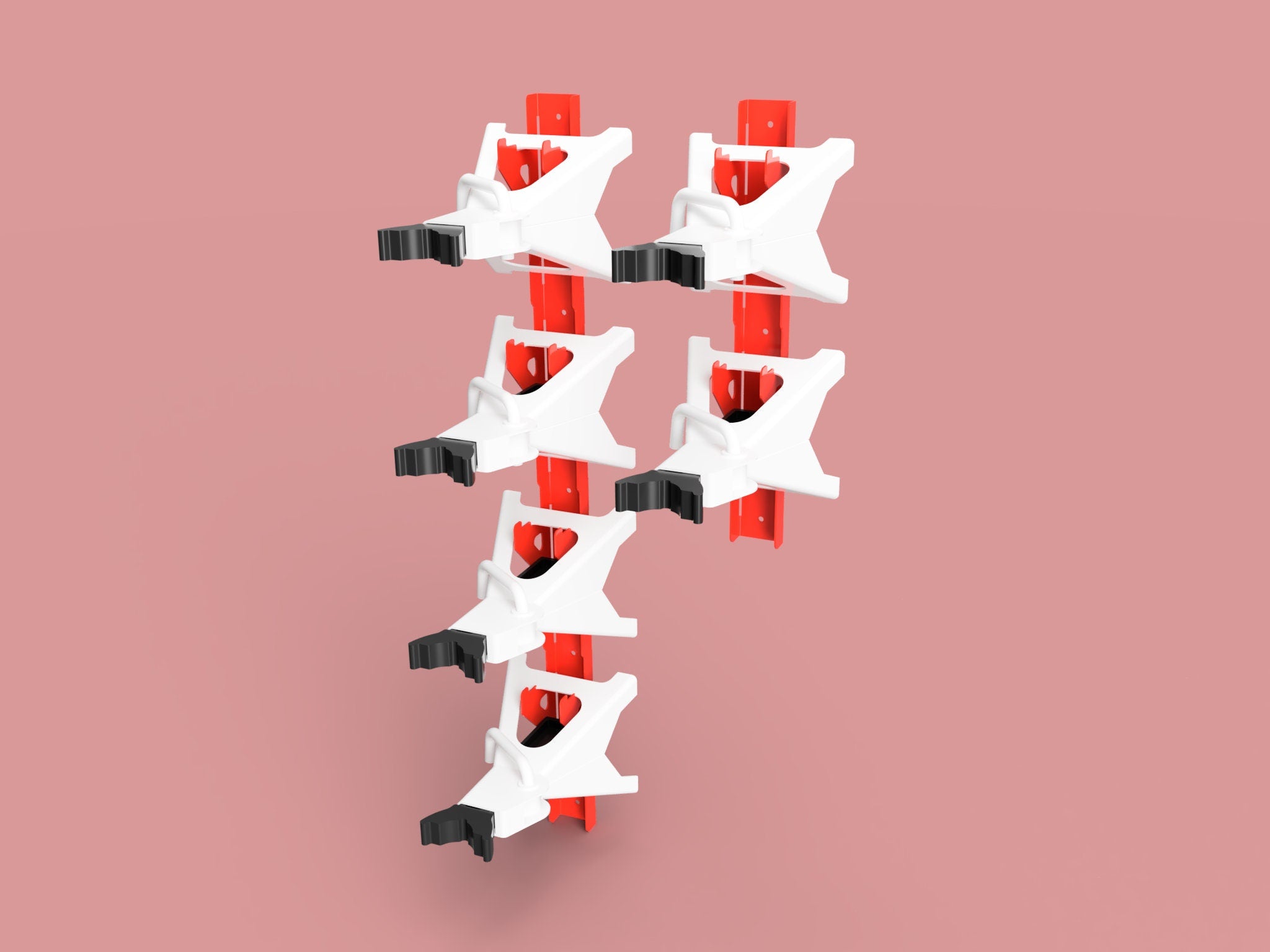 Small Jack Stand Rack DXF - 2-3.5 Ton Jackstand Wall Hook Cut Files