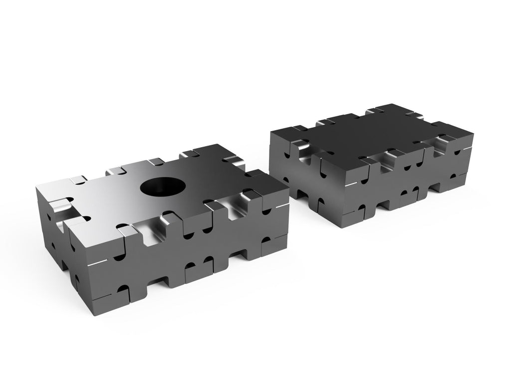 25x50x75mm Fixture Block DXF Cut Files - 6mm Thick Material