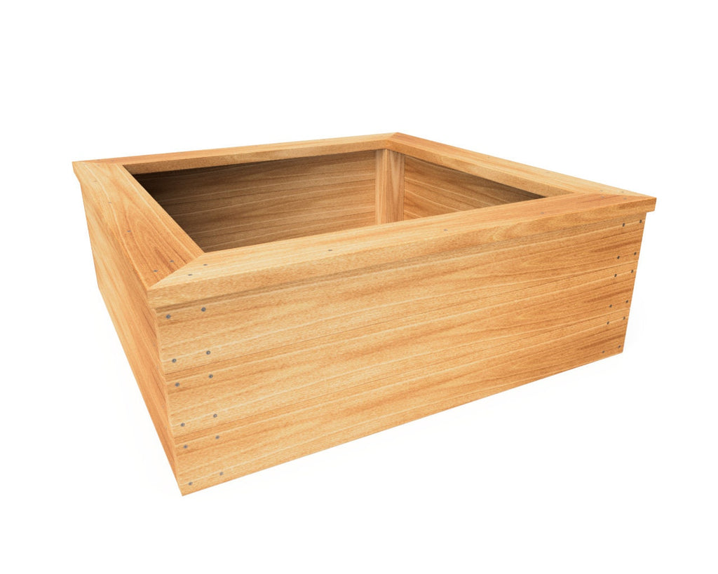 4'x4' Raised Wood Garden Bed PDF Plans - 48"x48"