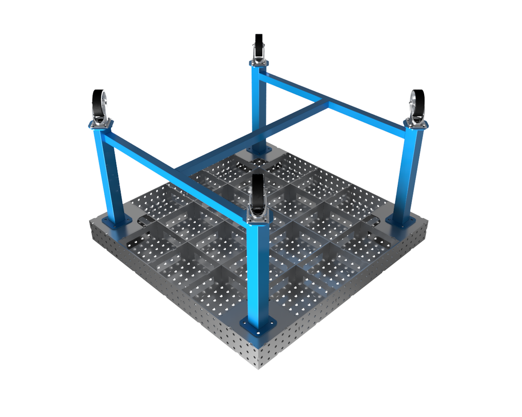 5x5' 1/4" Welding Fixture Table Cut Files - 0.25" Steel Thickness