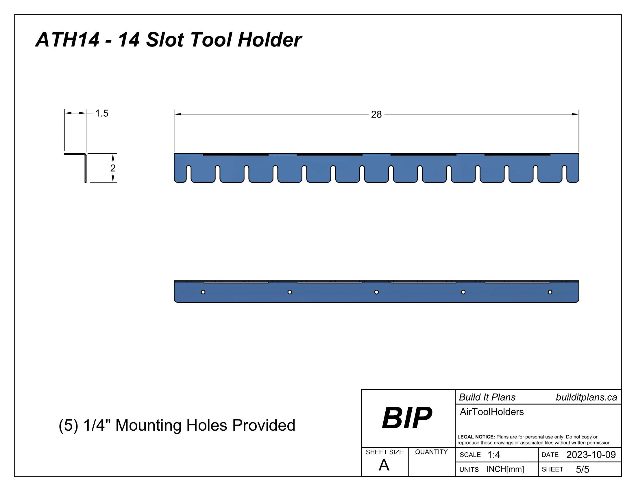 Air Tool Hanger DXF Files - Pneumatic Tool Holder Cut Files Bundle