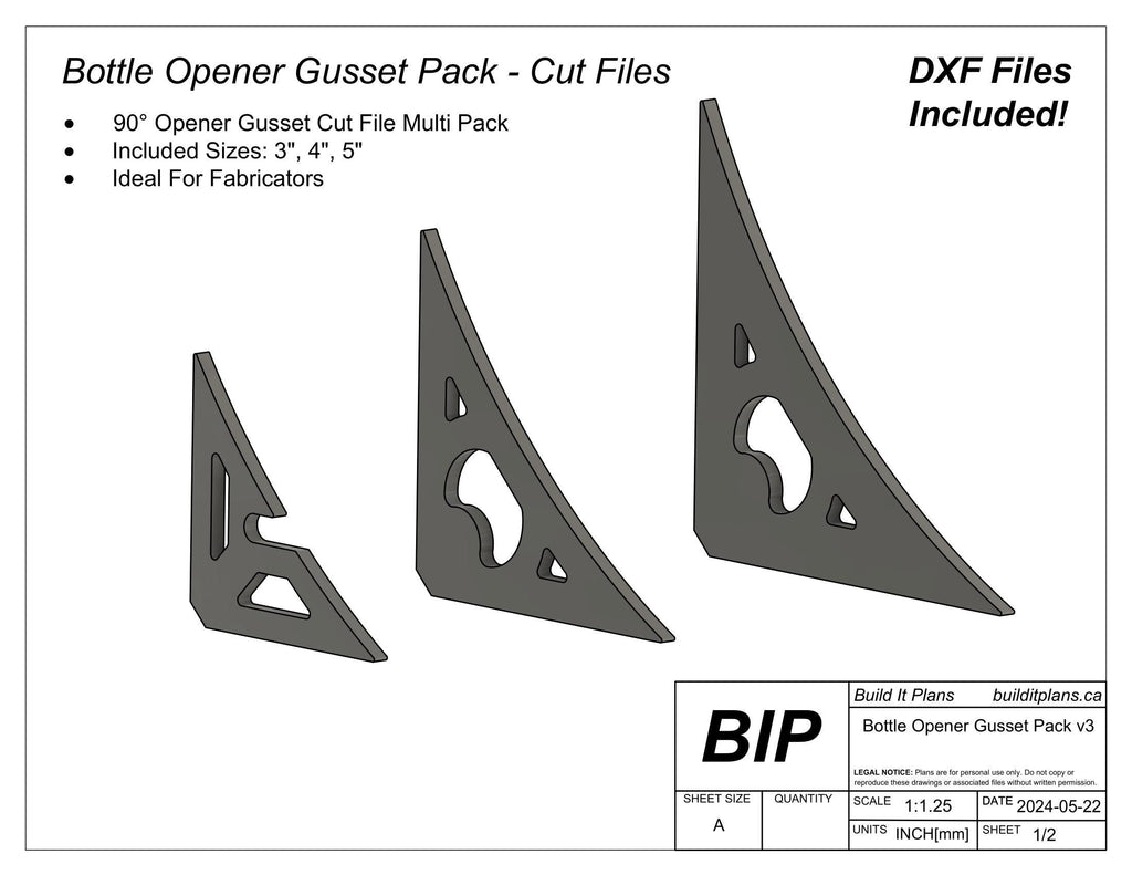 Gusset DXF Bundle - Corner, Spider Web, Tie Down And Flame Gusset Cut Files