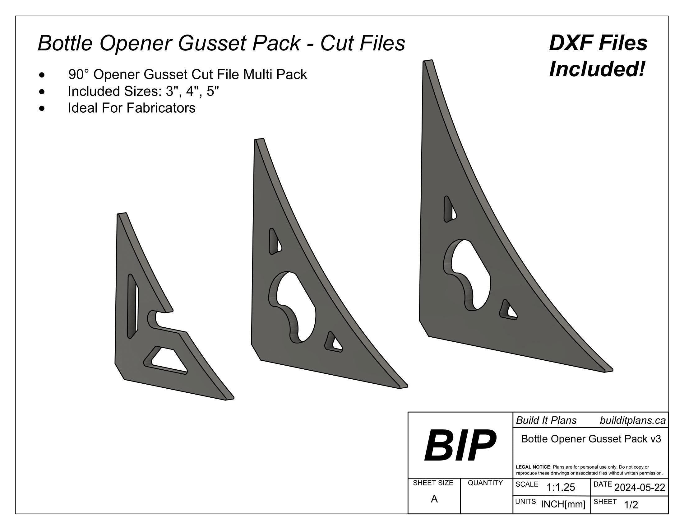 Gusset DXF Bundle - Corner, Spider Web, Tie Down And Flame Gusset Cut Files